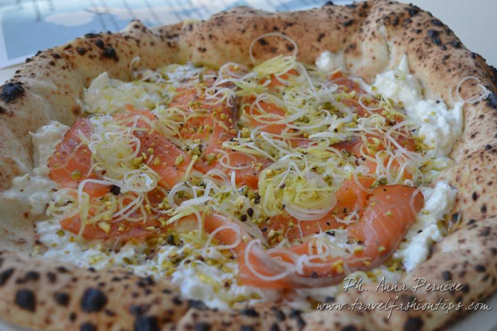 pizza con salmone
