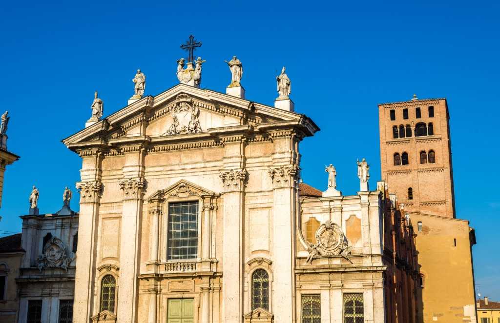 View of the Cathedral of Mantua - Italy