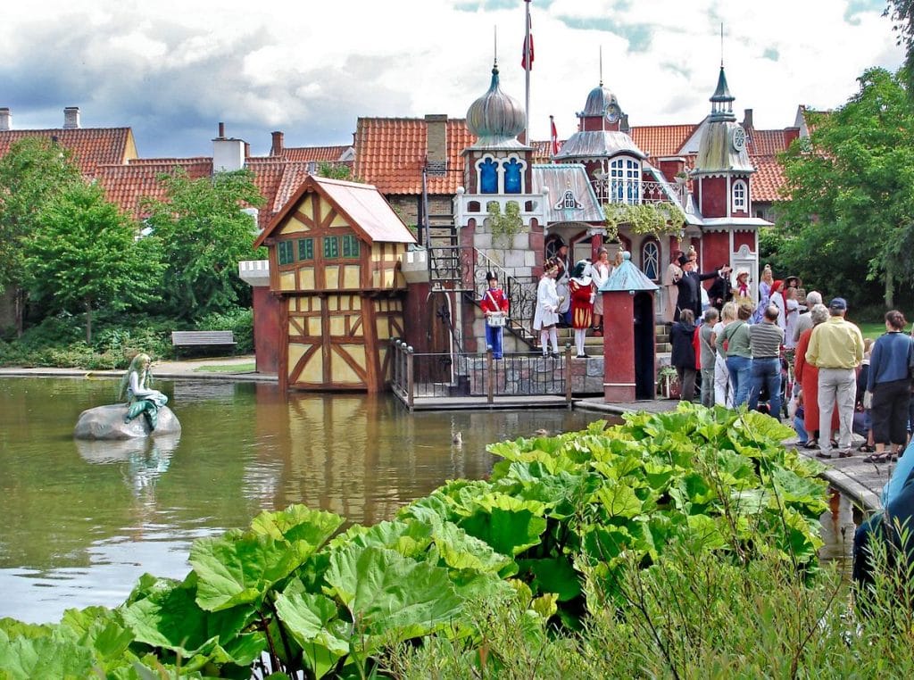 The fairytale castle where the Hans Christian Andersen Parade performs.