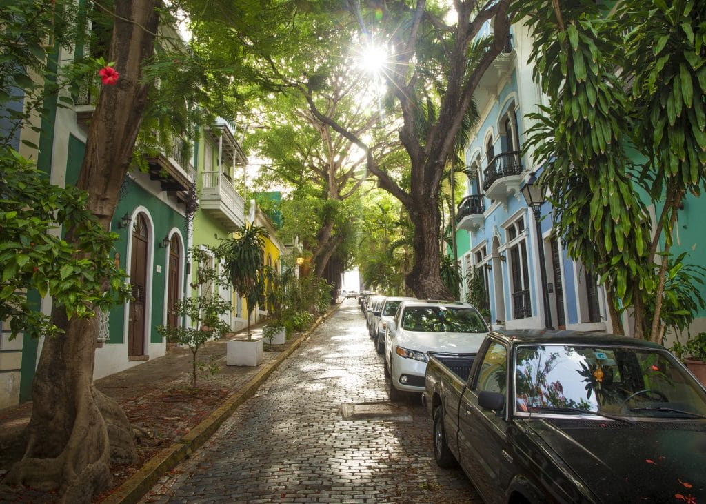 Street of San Juan, Puerto Rico.