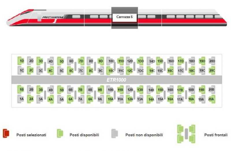 Nuova Prenotazione posti treno 