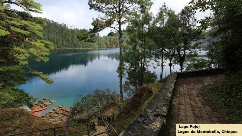 Lago pojoj messico lagunas de montebello