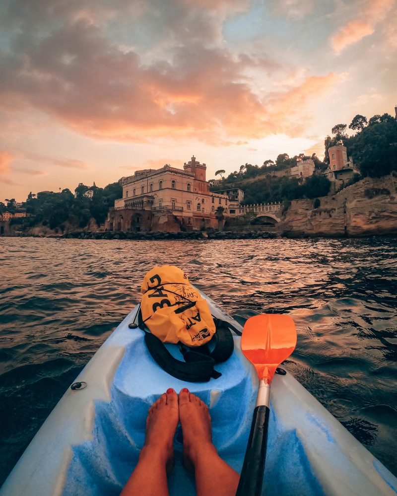 Kayak tramonto Napoli